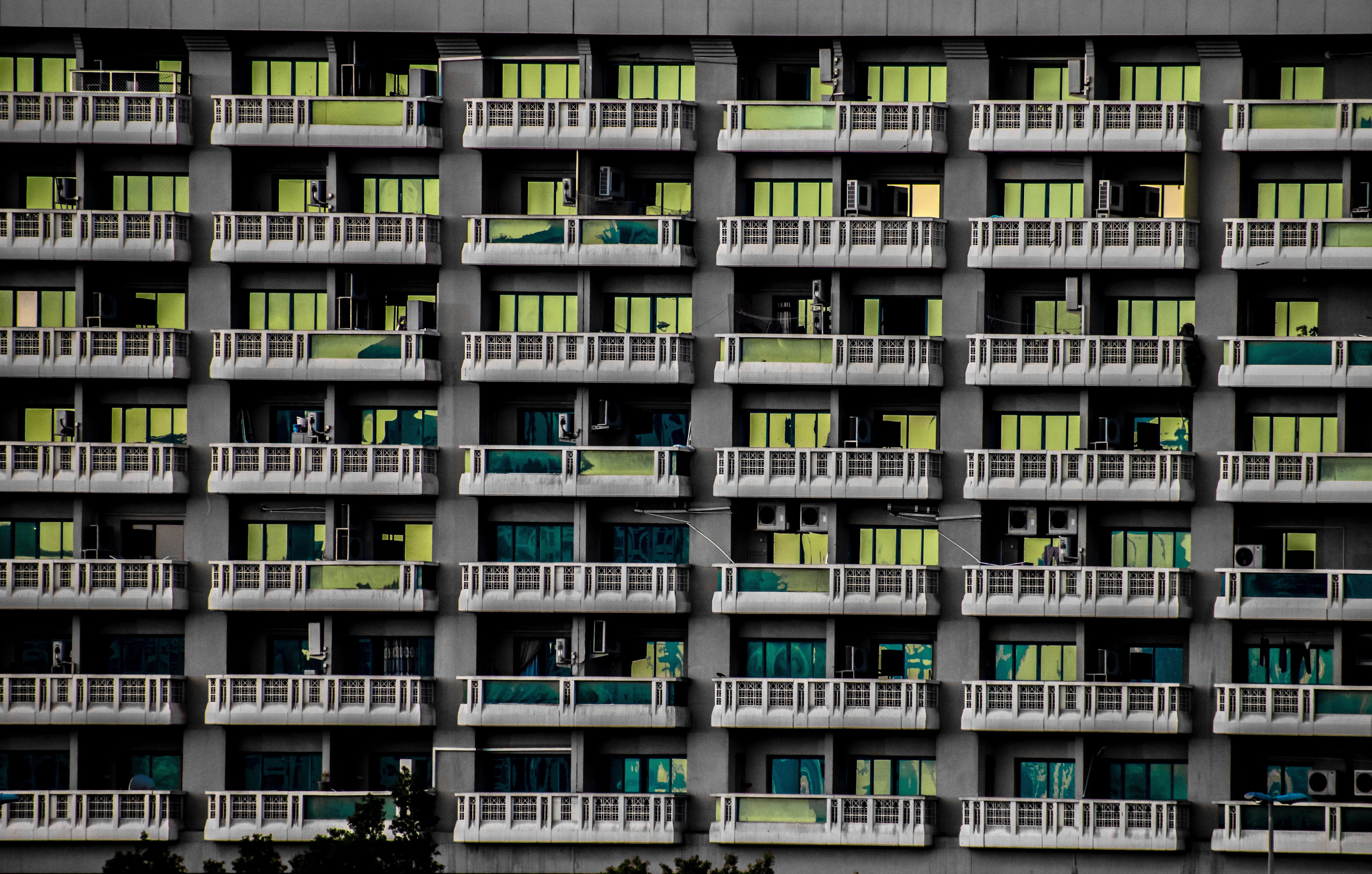Apartment block in Dubai, typical rental housing