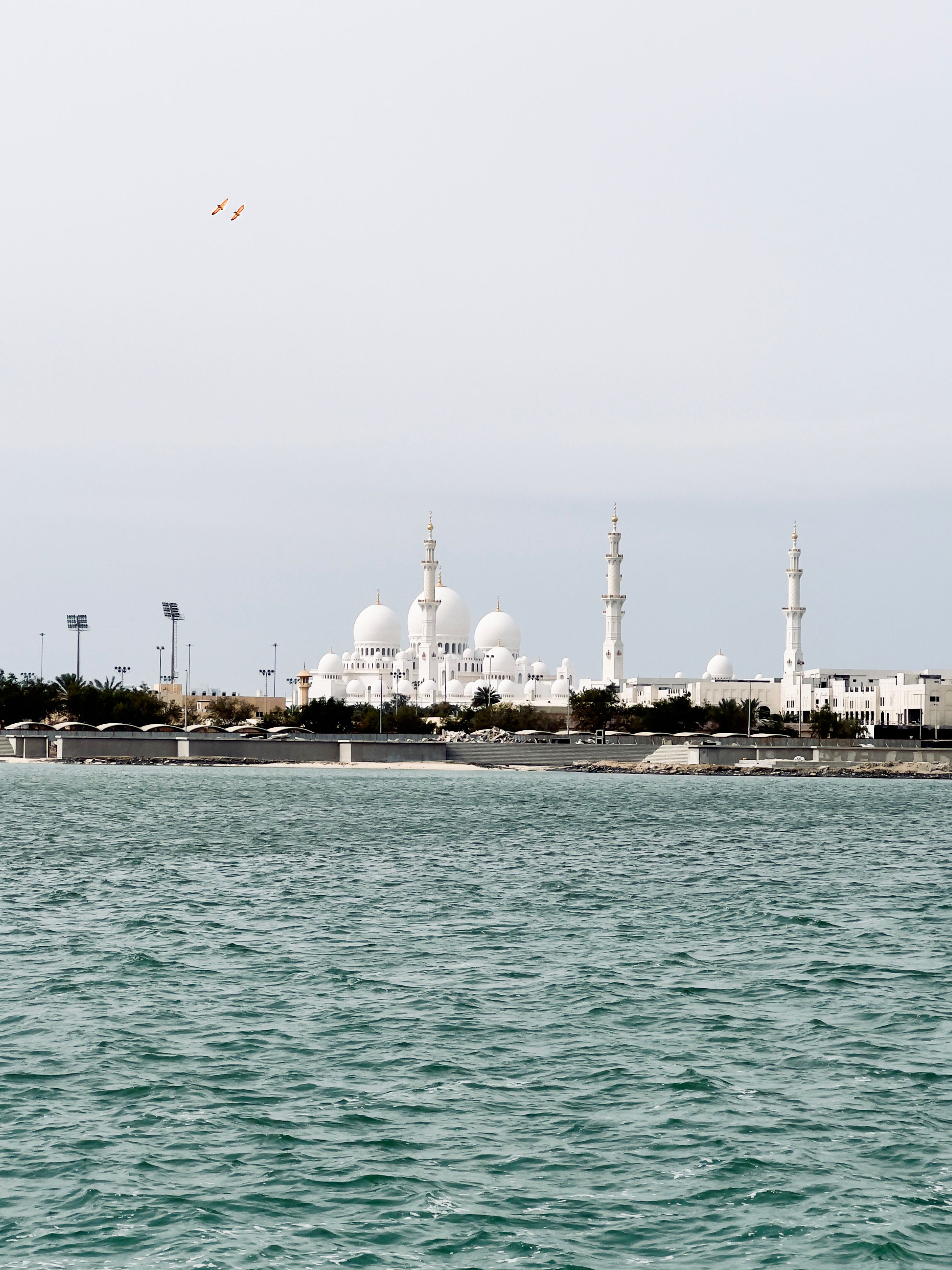 UAE flag flying against a clear sky
